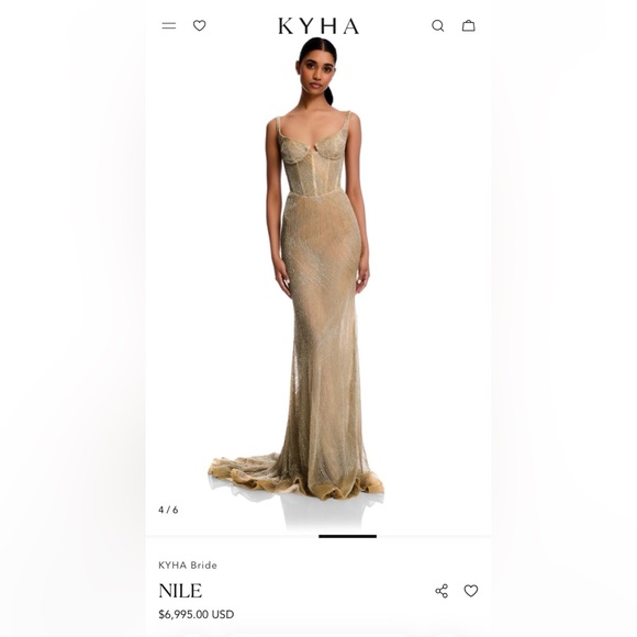 sachin and babi light blue dress Elegant Gold Evening Gown